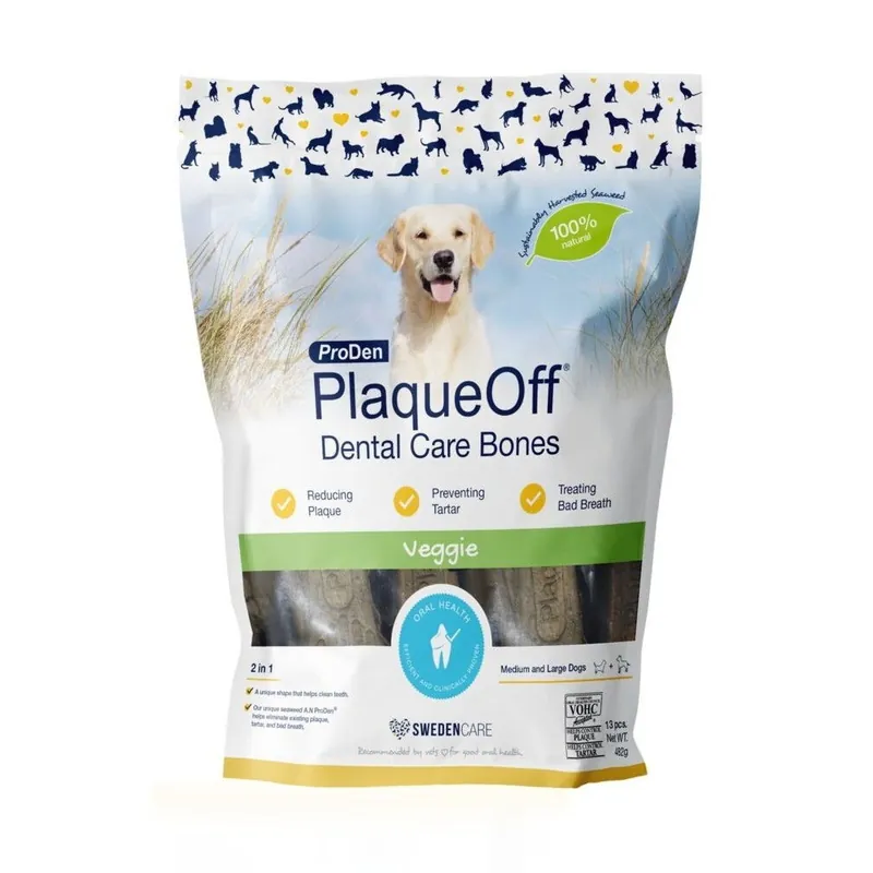 Beställ idag - PlaqueOff Dental Care Bones Vegetarisk