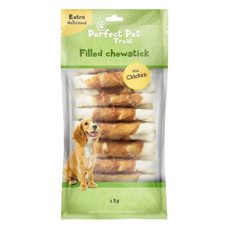 Perfect Pet Fylld Tuggpinne med Kyckling 13 cm | Fynd