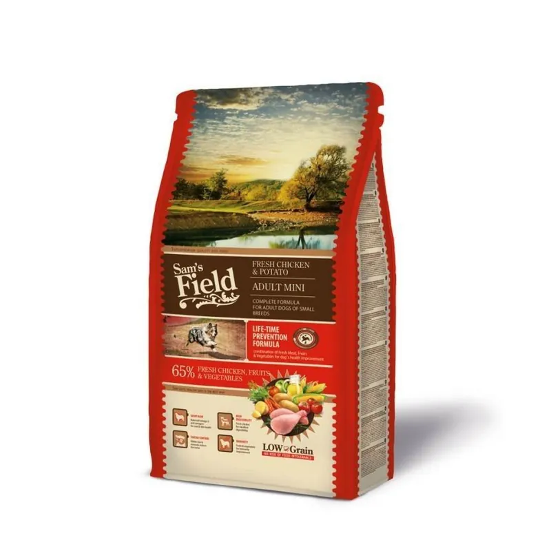 Sams Field Dog Adult Mini Chicken & Potato - Tillverkarpris