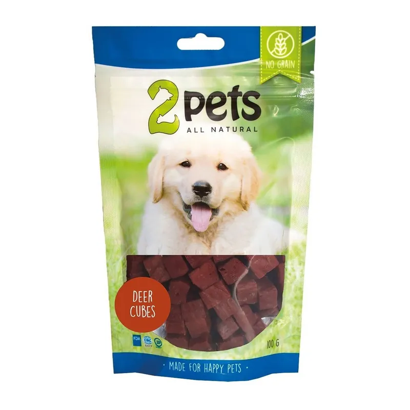 Kan beställas online | 2Pets Cubes Hundgodis med Hjort
