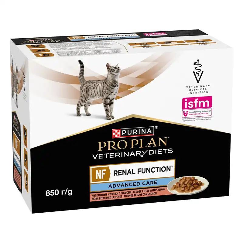 Purina Pro Plan Veterinary Diets Feline Feline NF Renal Function Advanced Care with Salmon 10x85 g - Topprodukt