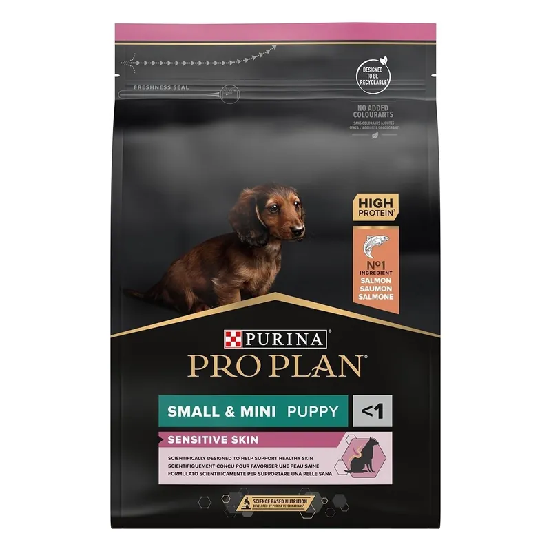 Purina Pro Plan Puppy Small & Mini Sensitive Skin Salmon 3 kg - Köp idag