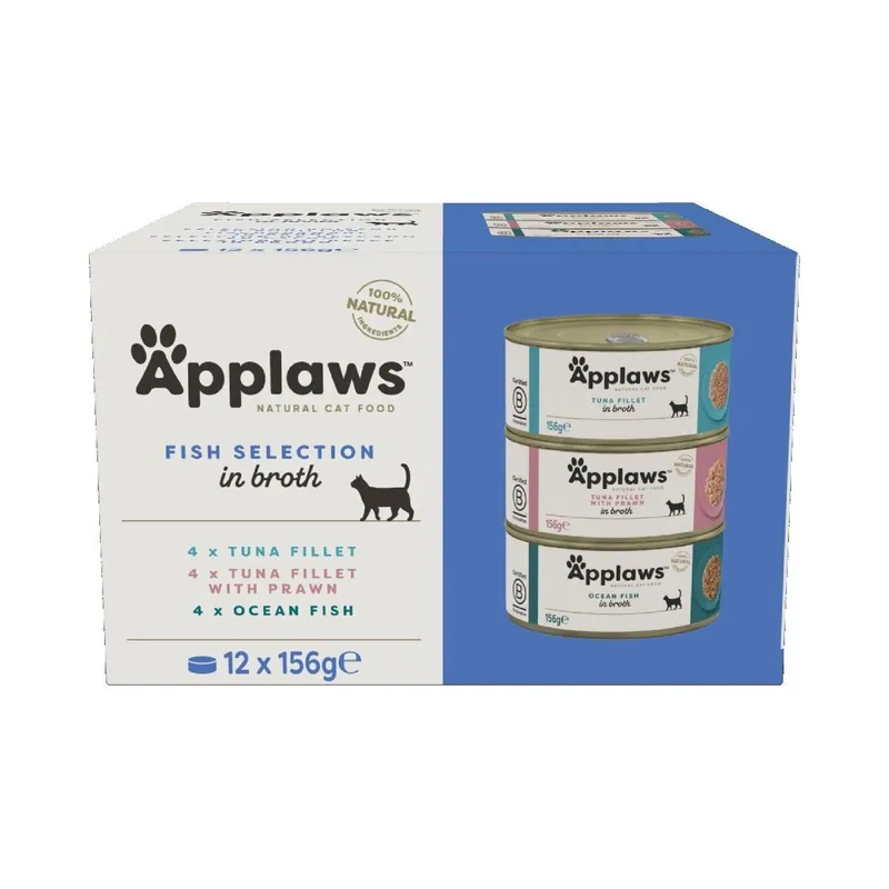 Nytt hos oss | Applaws Selection in Broth Multipack Fish 12x156g