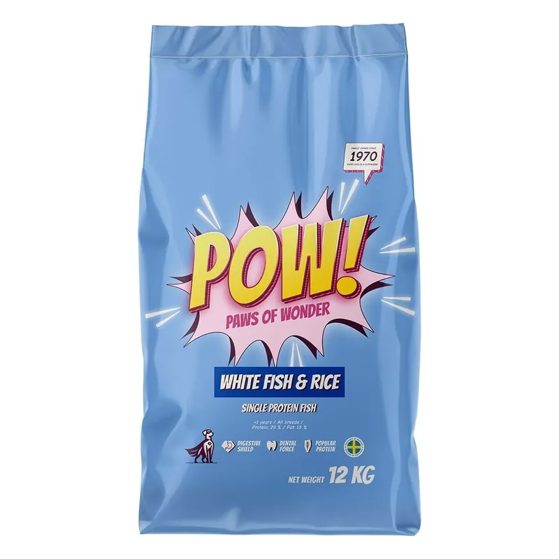 POW! Dog Adult White Fish & Rice | Sista dagarna