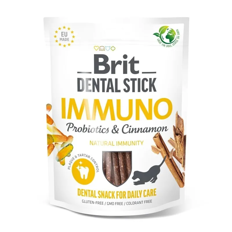 Kundernas favorit | Brit Care Dental Stick Immuno Probiotics & Cinnamon 7-pack