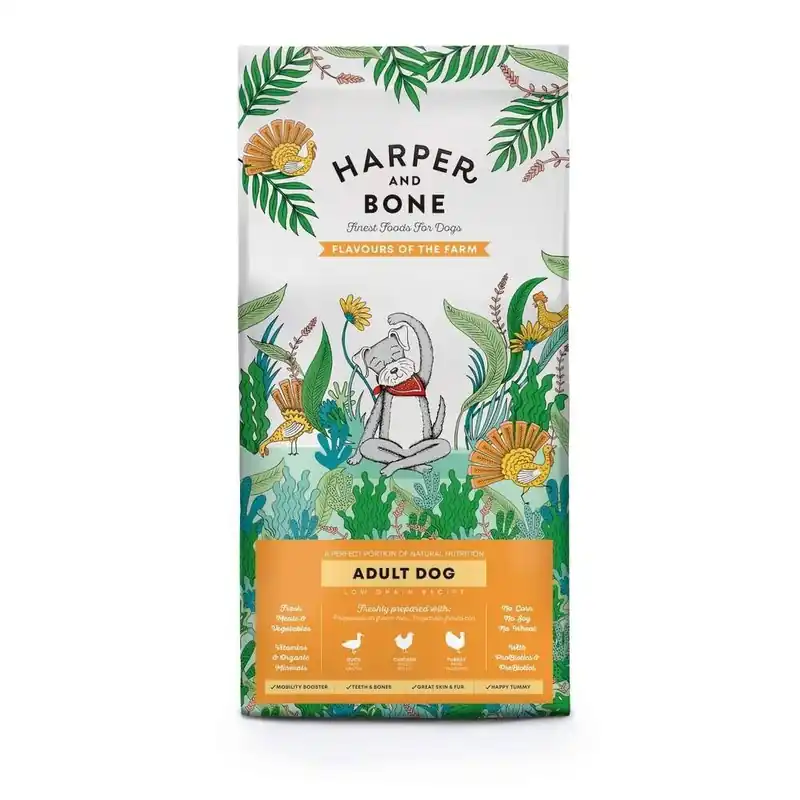 Superpris | Harper & Bone Dog Adult Medium/Large Flavours Farm
