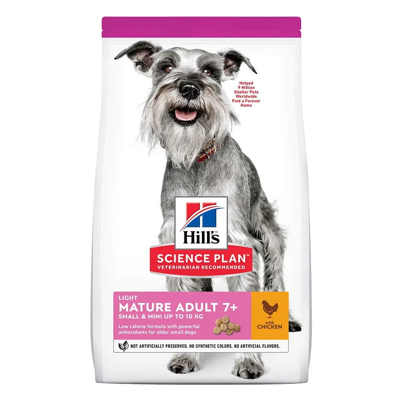Hills Science Plan Dog Mature Adult 7+ Light Small & Mini Chicken - Superpris