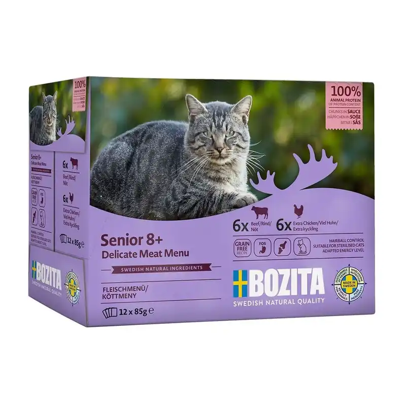 Rekommenderas | Bozita Senior 8+ Köttmeny 12x85g
