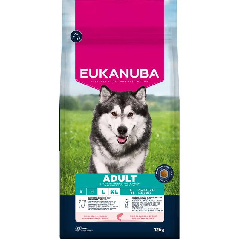 Smidig beställning | Eukanuba Dog Adult Large Breed Salmon & Barley