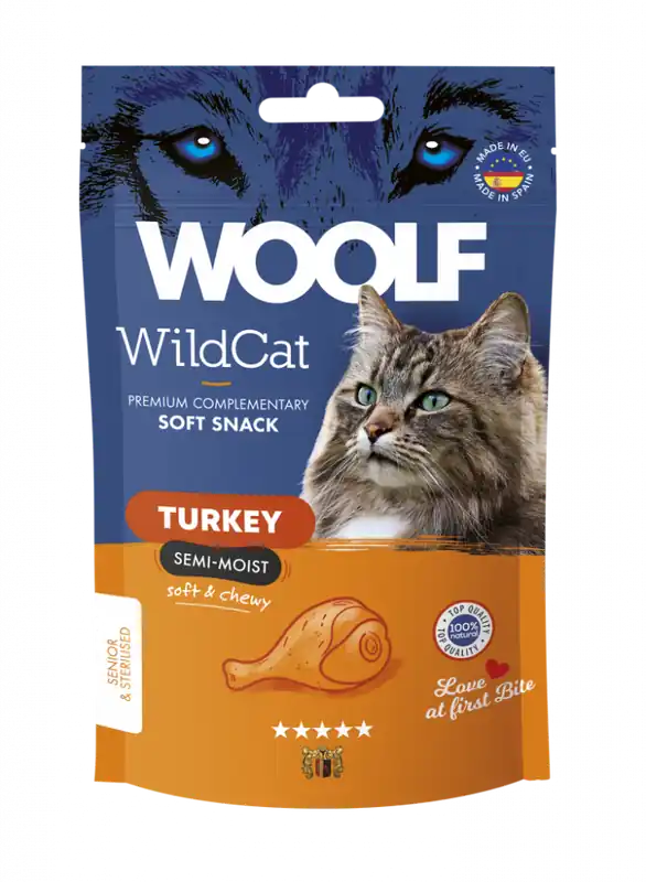 Soft Snack Kalkon Kattgodis - 50 g - Dagens deal