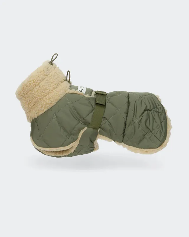 Köp idag - Hundtäcke Quilted Sherpa - 50 / Olivgrön