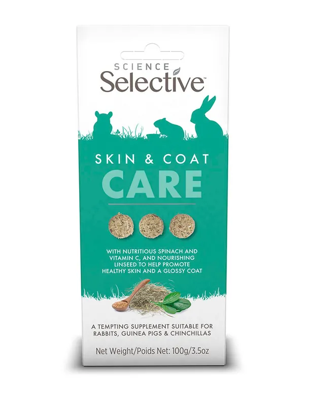 Skin & Coat Care fodertillskott till smådjur - 100 g - Endast denna vecka