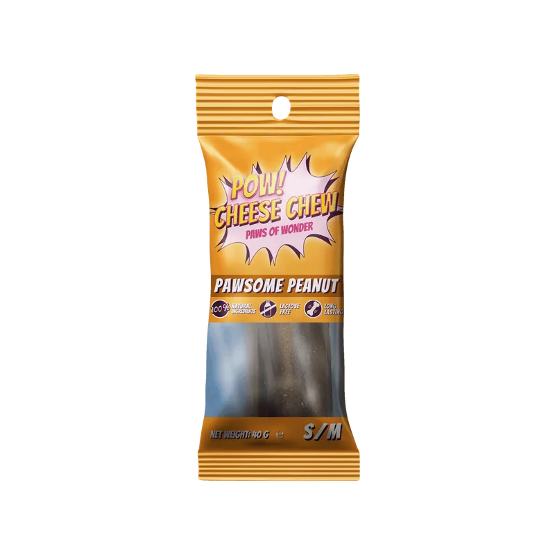 Tillverkarpris - Cheese Chew Peanut tuggrulle till Hund - S/M