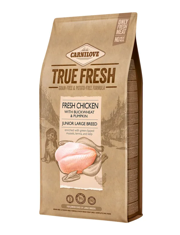 True Fresh Chicken Junior Large Breed Torrfoder - 11,4 kg | Superpris