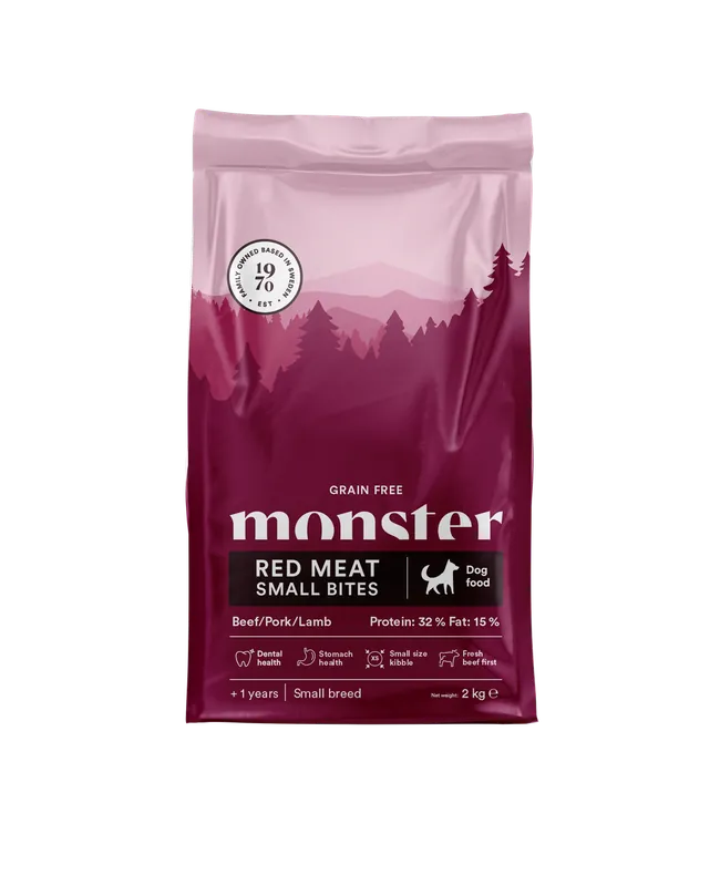 Utförsäljning | Dog Grain Free Adult Red Meat Small Bites - 2 kg