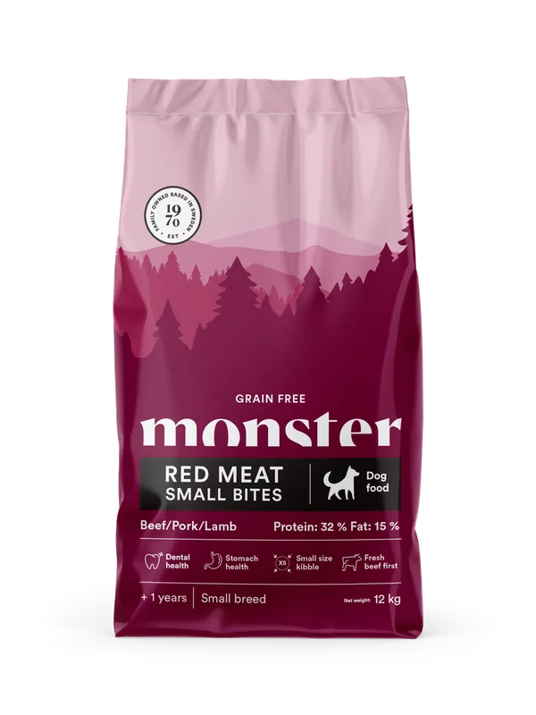Begränsat antal | Dog Grain Free Adult Red Meat Small Bites - 12 kg