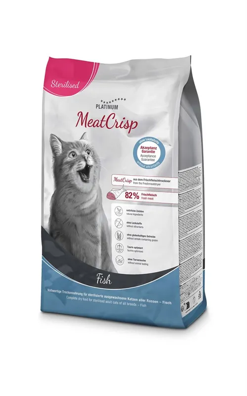 Finns att beställa - Cat MeatCrisp Sterilised Fish torrfoder - 1,5 kg