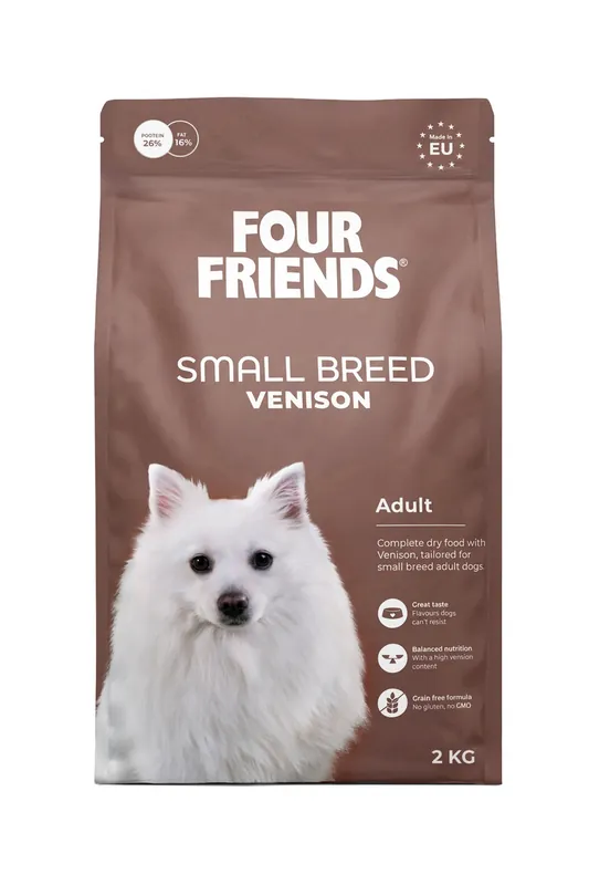 Small Breed Venison Torrfoder till Hund - 2 kg - Extra bra pris