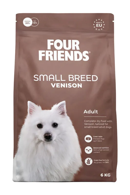 Small Breed Venison Torrfoder till Hund - 6 kg | Hög kvalitet