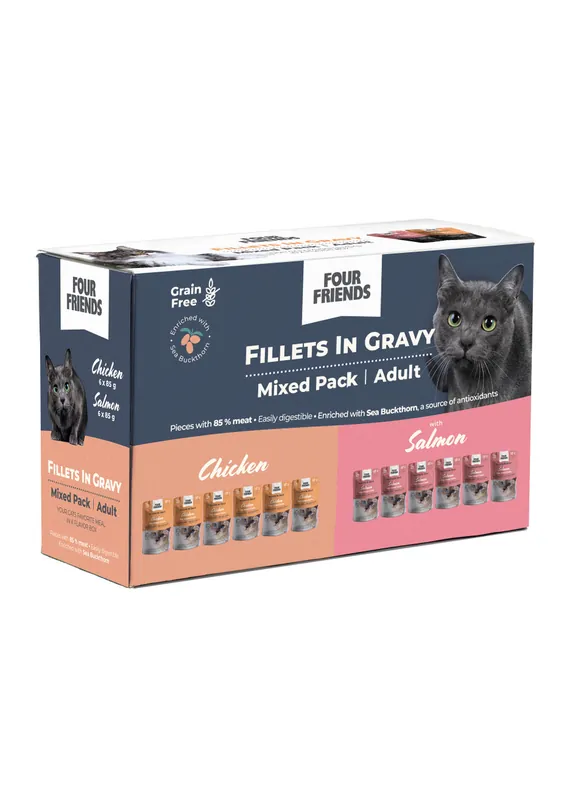 Rabatt - Adult in Gravy Mix 12-pack Våtfoder till Katt - 12 st x 85 g