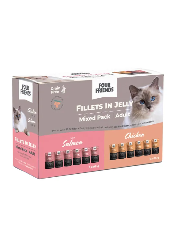Prissänkt | Adult in Jelly Mix 12-pack Våtfoder till Katt - 12 st x 85 g