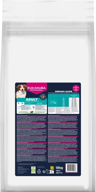 Dog Adult S/M Breed Lamb & Rice - 18 kg | Expressleverans