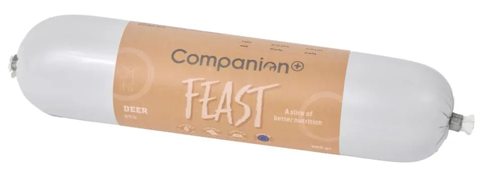 Feast Korv med Hjort Hundfoder - 350 g | Outlet