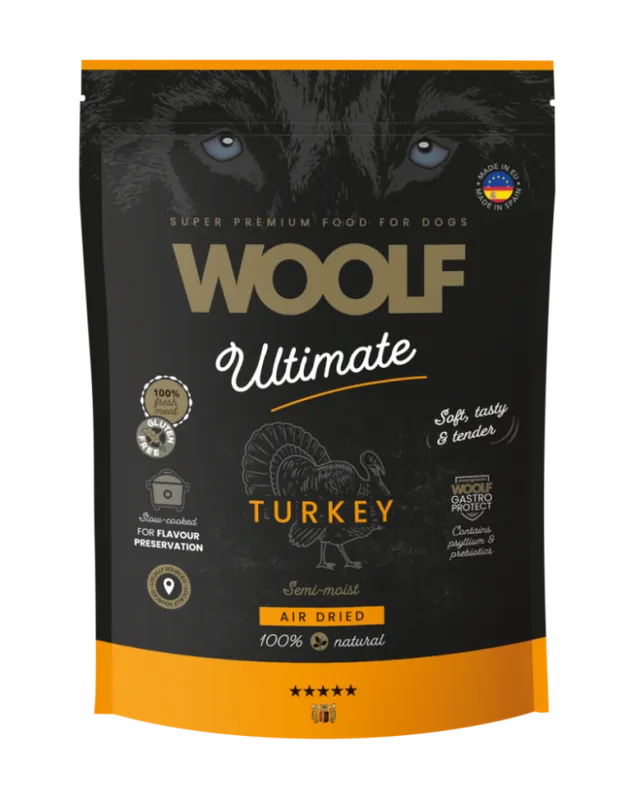 Direkt från tillverkaren | Semi-Moist Turkey Torrfoder för Hund - 1 kg