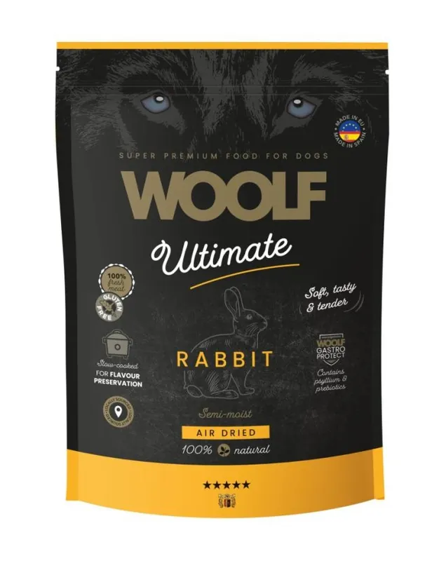 Ny produkt | Semi-Moist Rabbit Torrfoder för Hund - 1 kg