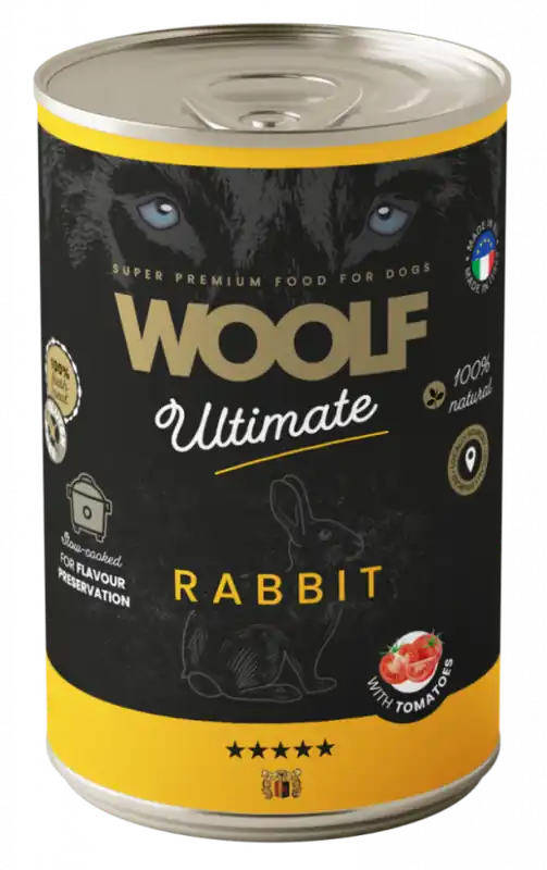 Rabbit and Tomato Våtfoder för Hund - 6 x 400 g | Favorit