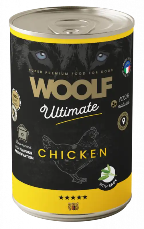 Chicken and Sage Våtfoder för Hund - 6 x 400 g - Sista chansen