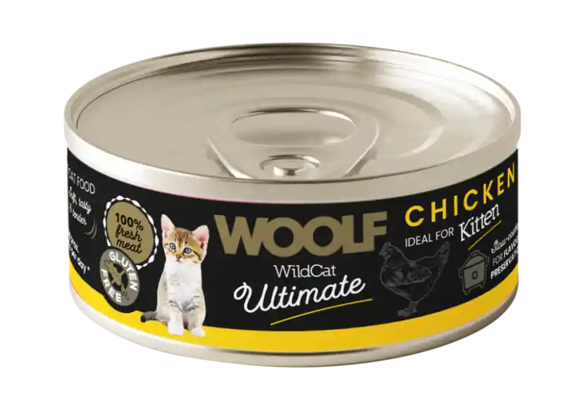 Extra rabatt - Chicken Paté Våtfoder för Kattunge - 12 x 85 g