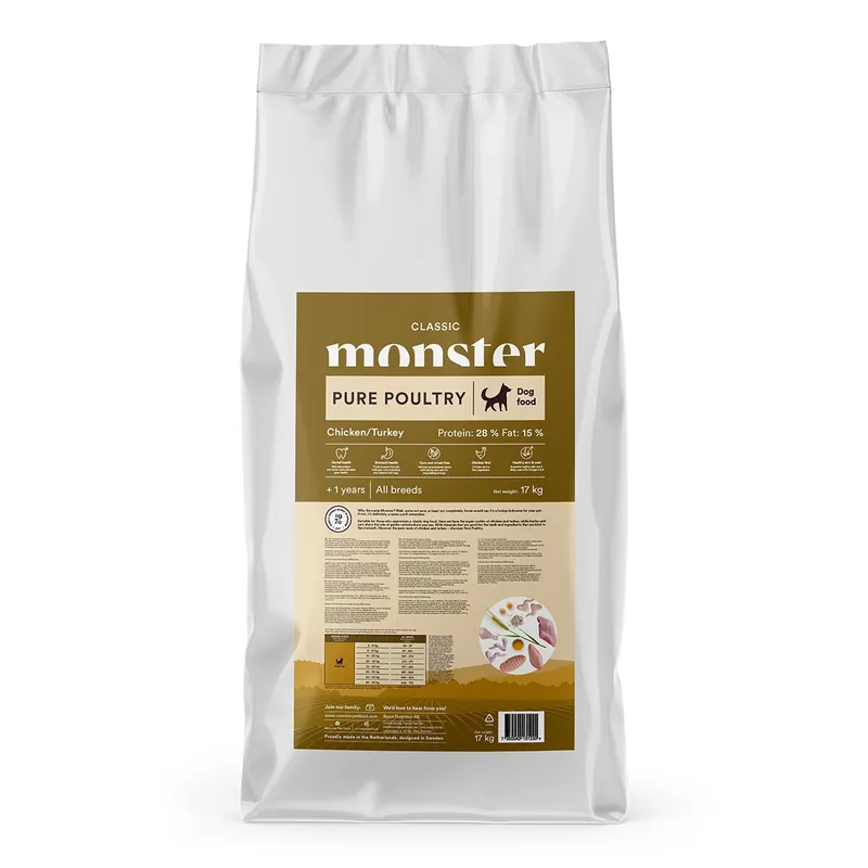 Lågt pris - Monster Dog Classic Pure Poultry Torrfoder till Hund