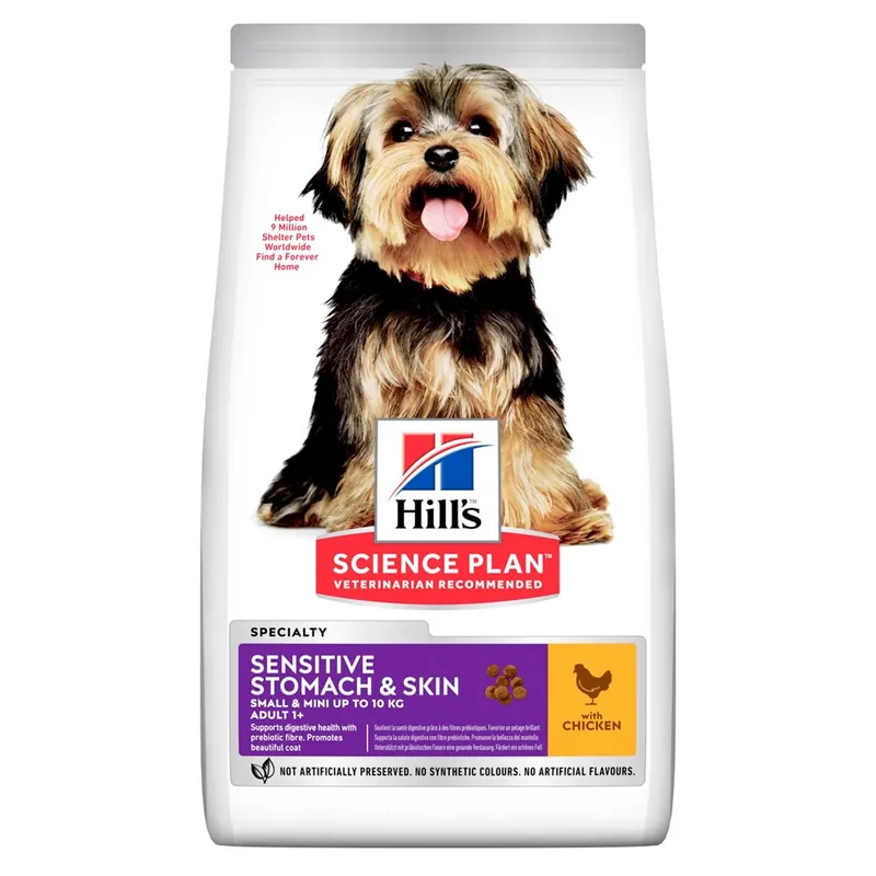 Reapris | Hundmat Hills Science Plan Vuxen Small & Mini Sensitive Stomach & Skin 3 kg