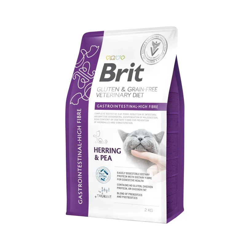 Brit Veterinary Diet Cat Gastrointestinal Grain Free High Fibre Veterinärfoder till Katt | Kampanj