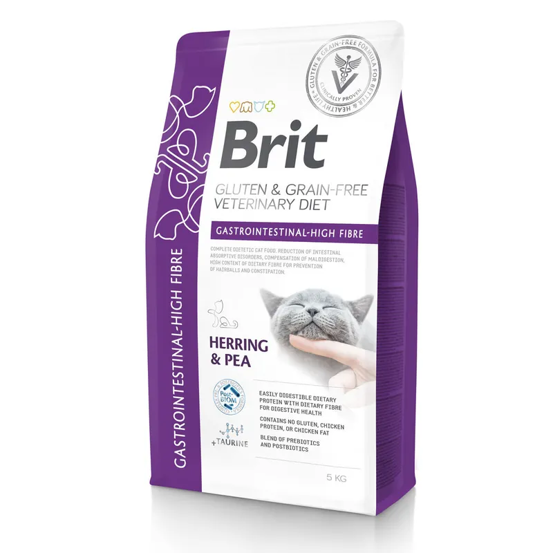 Brit Veterinary Diet Cat Gastrointestinal Grain Free High Fibre Veterinärfoder till Katt | Kan beställas online