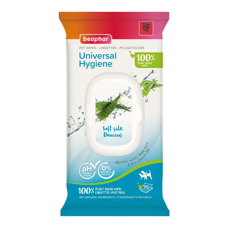 Enkel retur - Beaphar BIO Pet Wipes Universal 30 st hund & katt