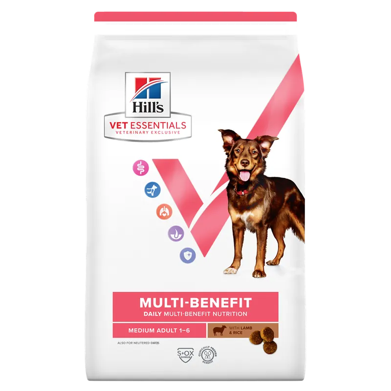 Hills Vet Essentials Canine Adult Multi-benefit Medium Lamb & Rice 10 kg - Reapris