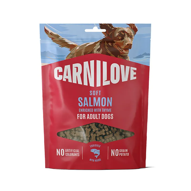 Topprodukt | Carnilove Dog Soft Snack Salmon with Thyme Small Bites Hundgodis 200 g