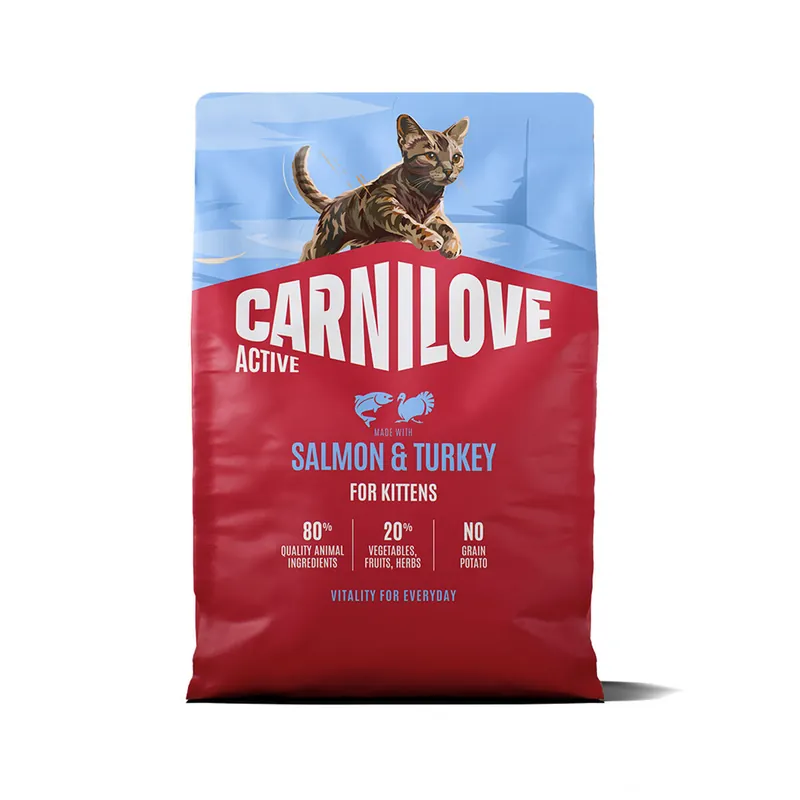 Carnilove Kitten Active Salmon & Turkey Torrfoder till Kattunge - Efterfrågad