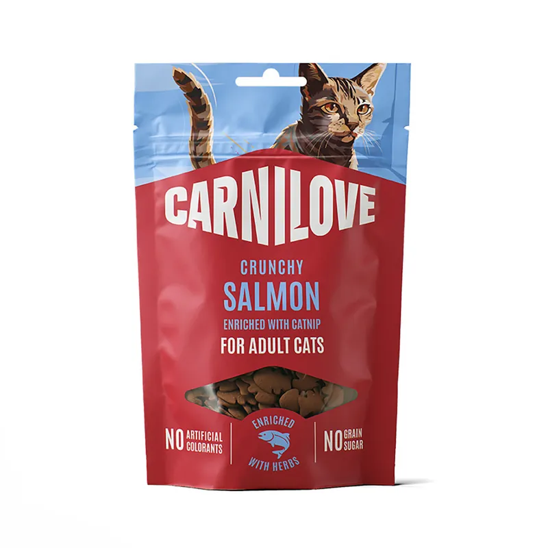 Endast idag - Carnilove Cat Crunchy Snack Salmon with Catnip Kattgodis 50 g