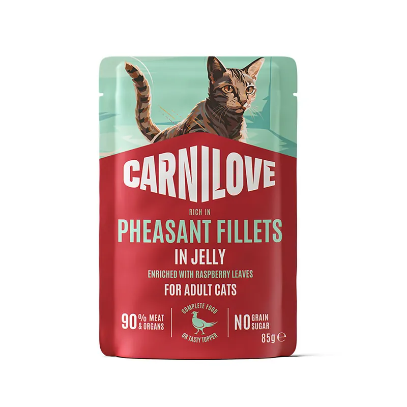 Carnilove Cat Adult Pheasant with Raspberry Leaves Våtfoder till Katt 85 g - Kanonpris
