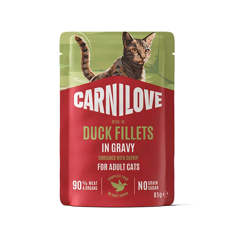 Smidig beställning | Carnilove Cat Adult Duck with Catnip Våtfoder till Katt 85 g