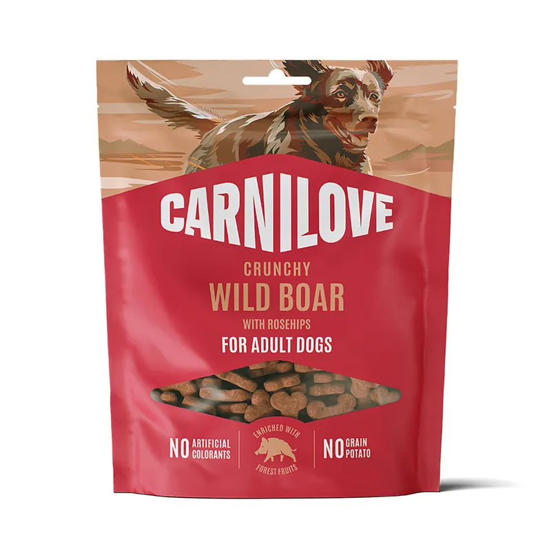 Favorit hos kunderna - Carnilove Dog Crunchy Snack Wild Boar with Rosehips Hundgodis 200 g
