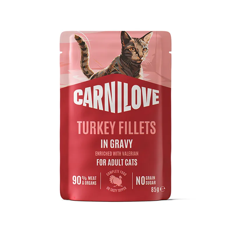 Carnilove Cat Adult Turkey with Valerian Våtfoder till Katt 85 g - Bra pris