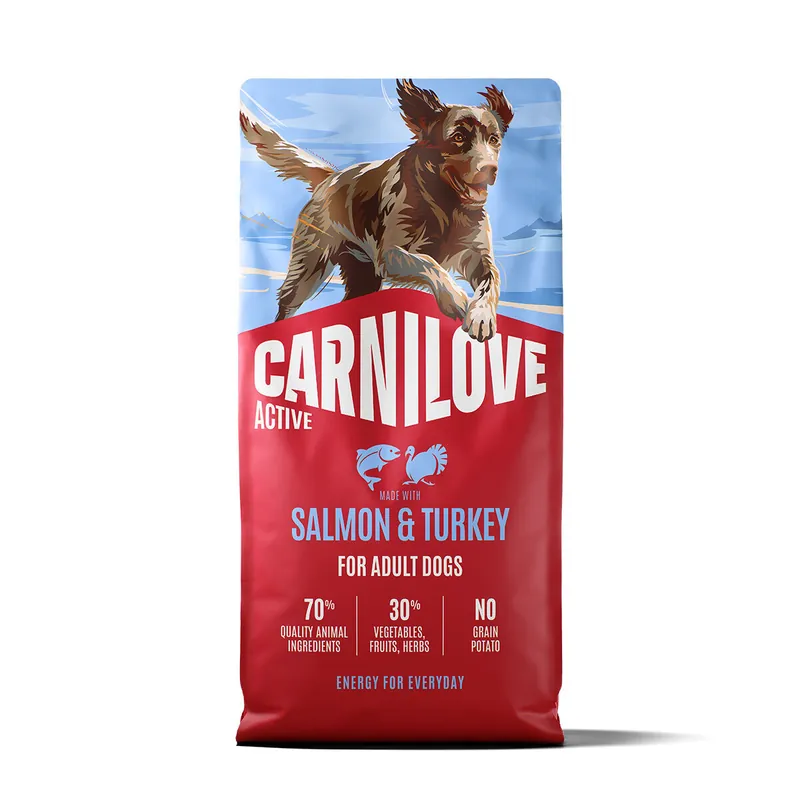 Carnilove Dog Adult Active Salmon & Turkey Torrfoder till Hund - Beställ nu