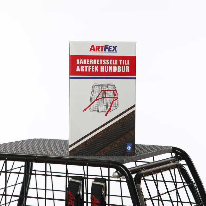 Favorit | Artfex Krocktestad Säkerhetssele till Hundbur - Svart
