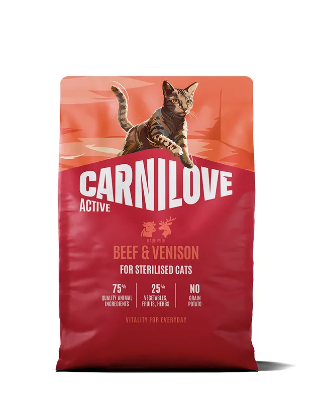 Beef & Venison Adult Sterilised Torrfoder för Katt - 2 kg - Beställ online