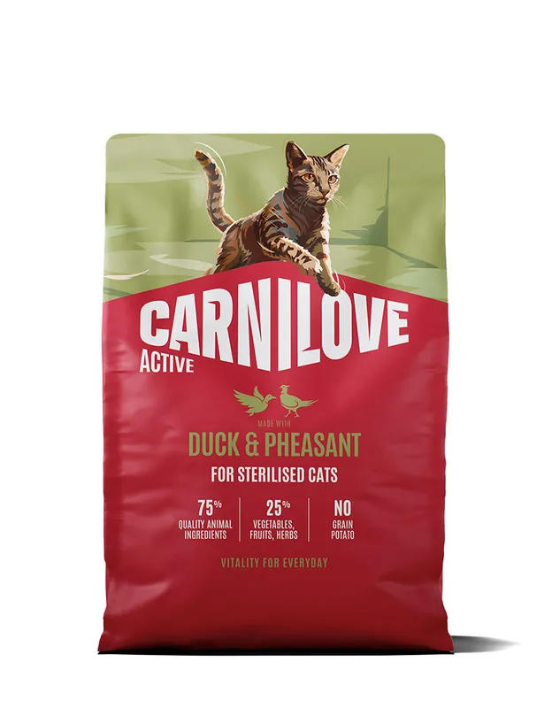 Nytt hos oss | Duck & Pheasant Adult Sterilised Torrfoder för Katt - 2 kg
