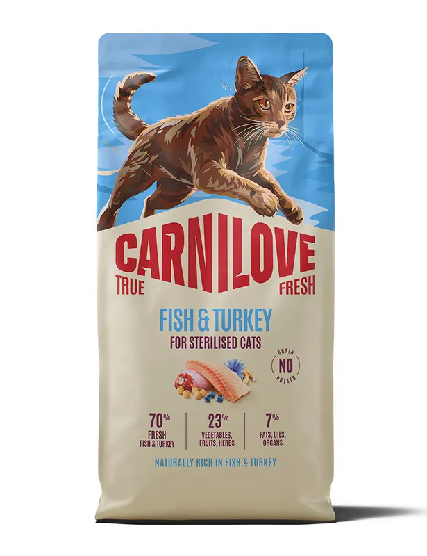 Premium | True Fresh Fish & Turkey Adult Sterilised Torrfoder för Katt - 2 kg